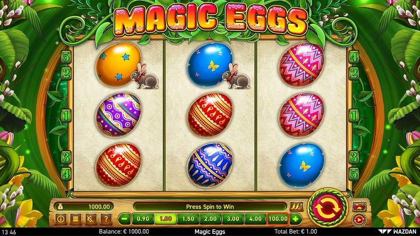 Magic Eggs slot screen 1