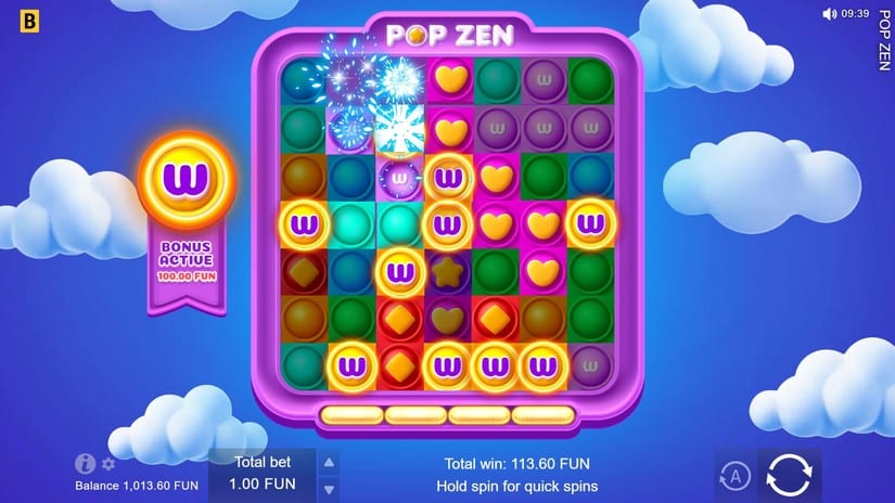 Pop Zen slot screen 3