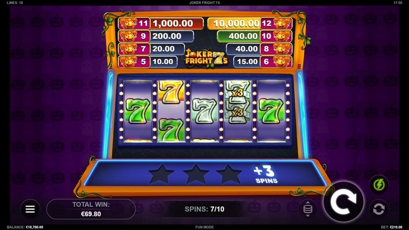 Joker Fright 7s slot screen 5
