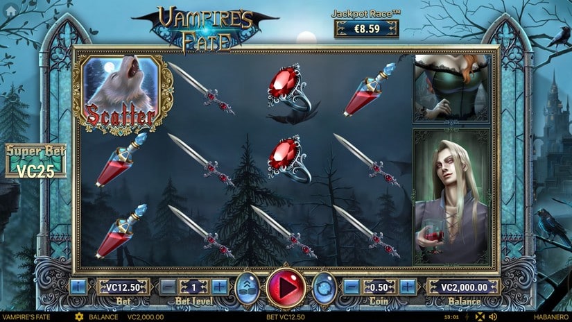 Vampire’s Fate slot screen 1