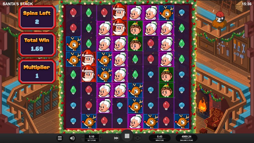 Santa’s Stack slot screen 2
