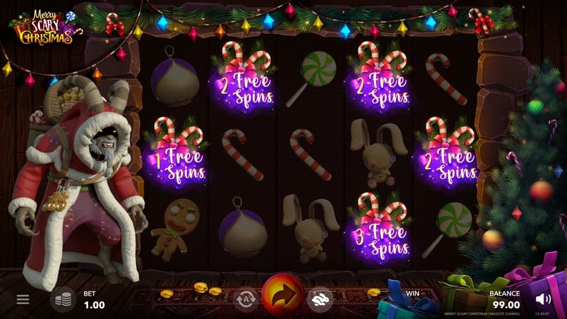 Merry Scary Christmas slot screen 2