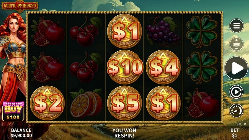 Celtic Princess slot screen 2
