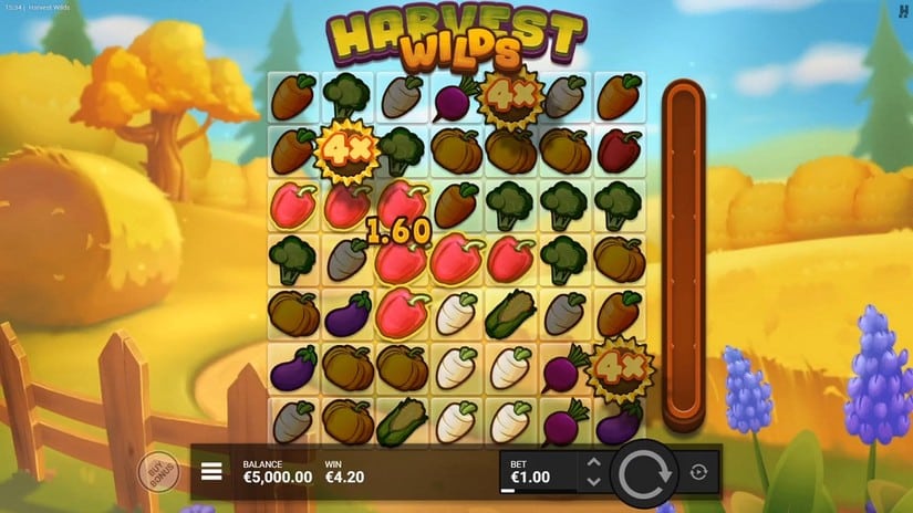 Harvest Wilds slot screen 2