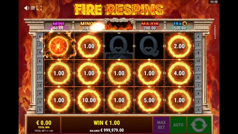 Divine Fire slot screen 3