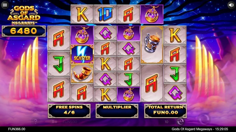 Gods of Asgard Megaways slot screen 4