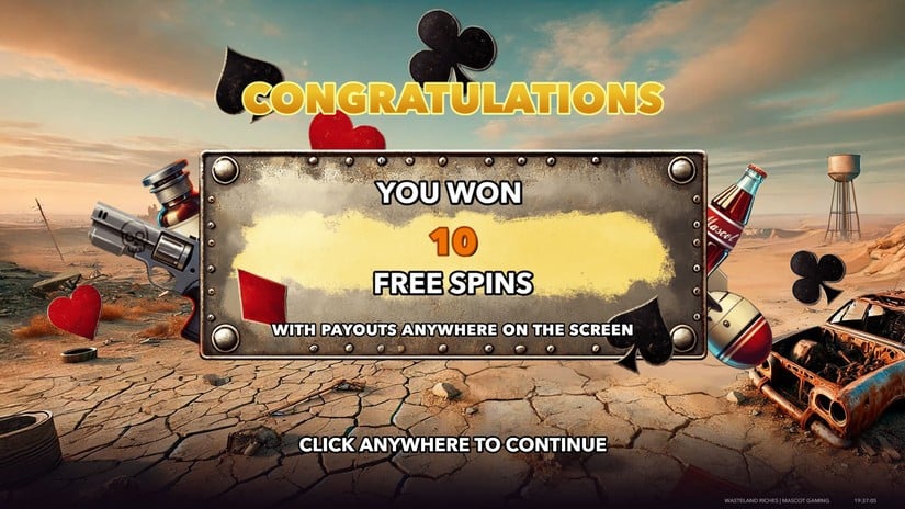 Wasteland Riches slot screen 2