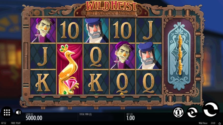 Wild Heist at Peacock Manor slot screen 1