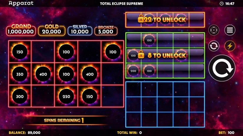 Total Eclipse Supreme slot screen 2