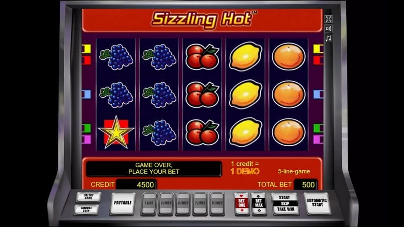 Sizzling Hot slot screen 1