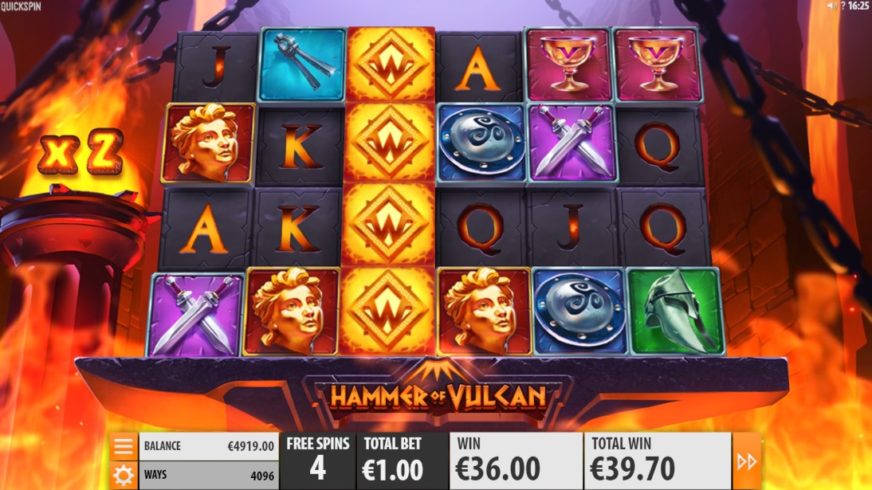 Hammer of Vulcan slot screen 4