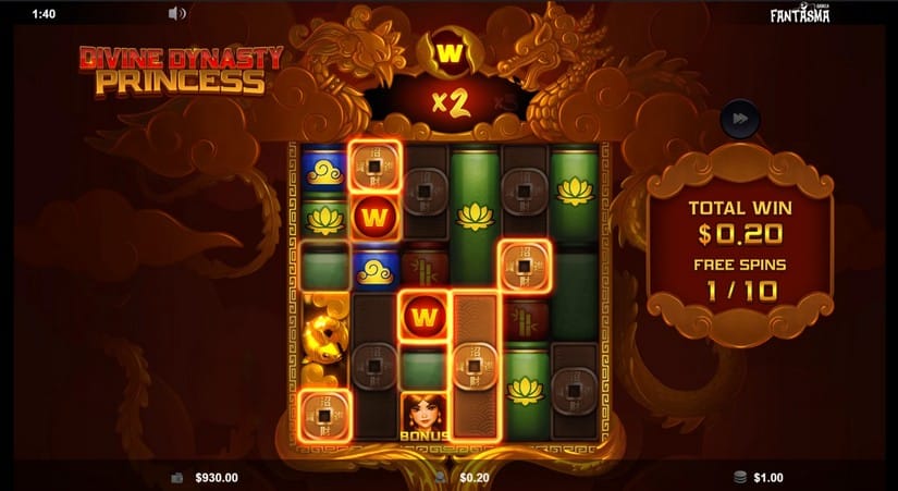 Divine Dynasty Princess slot screen 4