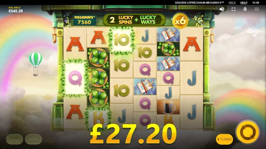 Golden Leprechaun Megaways slot screen 4