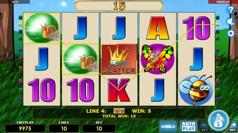 Crazy Bee slot screen 2