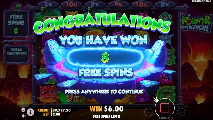 Monster Superlanche slot screen 4