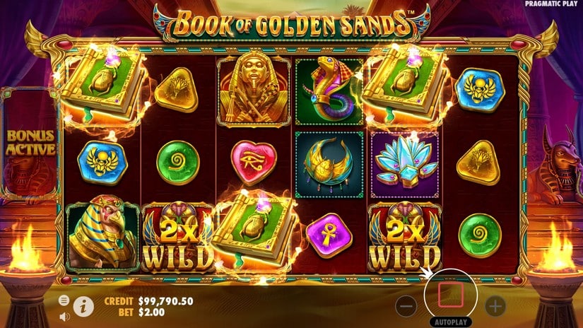 Book of Golden Sands slot screen 3