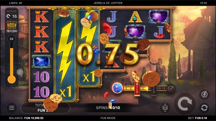 Jewels of Jupiter slot screen 6