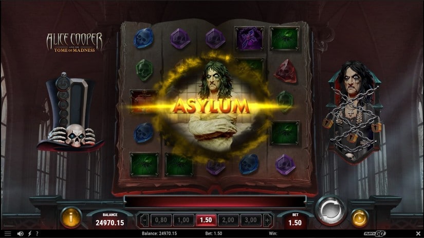 Alice Cooper and the Tome of Madness slot screen 3