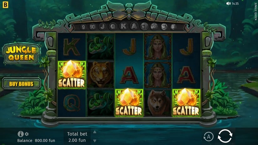 Jungle Queen slot screen 2