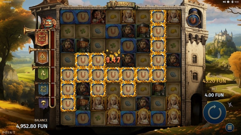 Tarasque slot screen 2