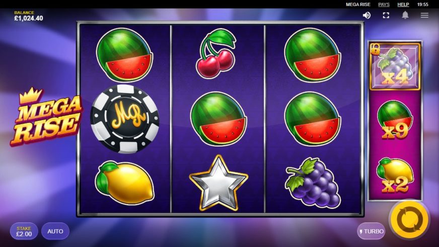 Mega Rise slot screen 3