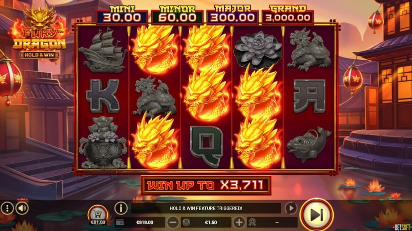 Fury Dragon – Hold & Win slot screen 2