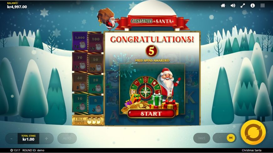 Christmas Santa slot screen 3