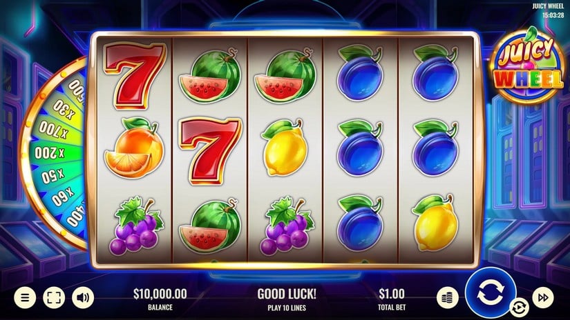 Juicy Wheel slot screen 1