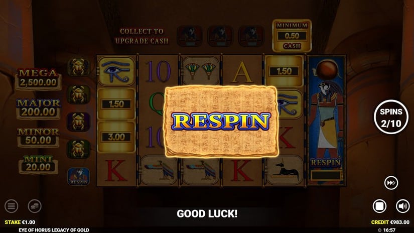 Eye of Hours Legacy of Gold slot screen 5