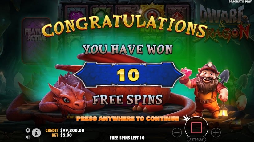 Dwarf & Dragon slot screen 3