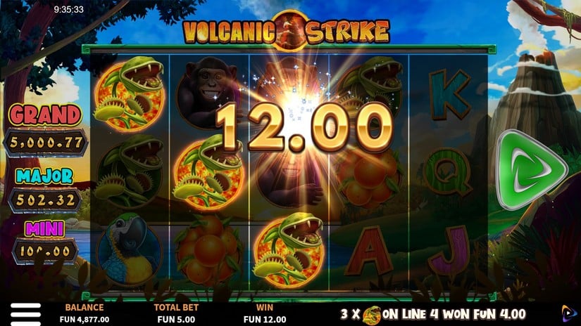Volcanic Strike slot screen 2