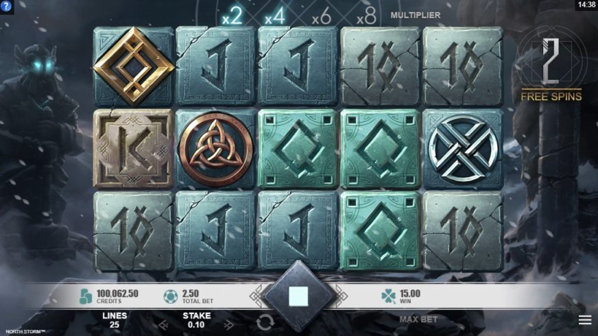 North Storm slot screen 4