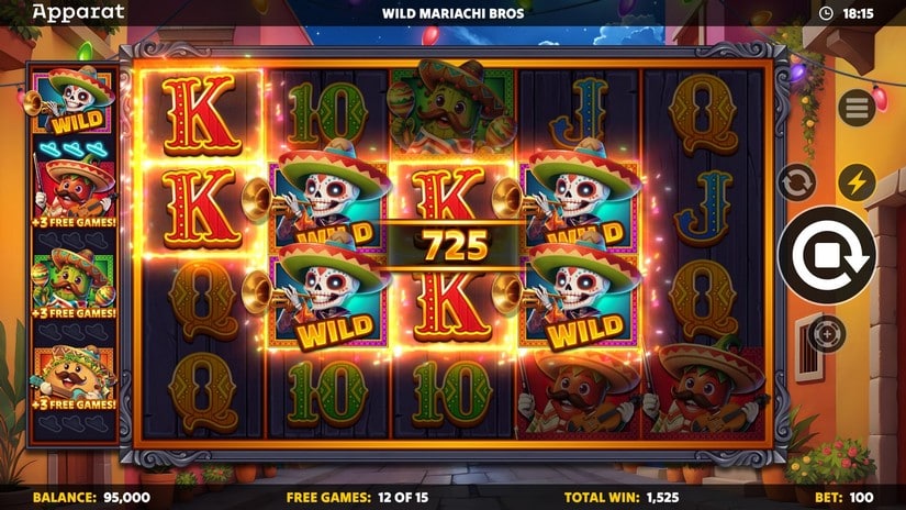 Wild Mariachi Bros slot screen 7