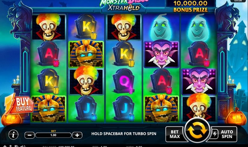 Monster Disco XtraHold slot screen 1