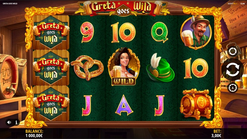 Greta Goes Wild slot screen 1