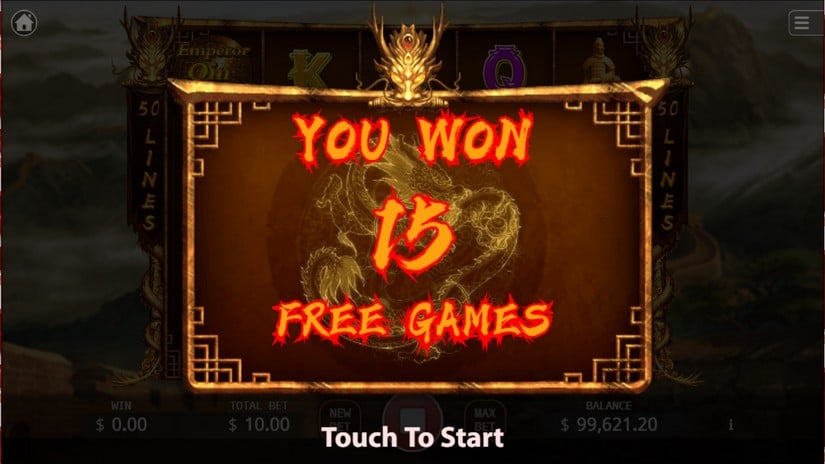 Emperor Qin slot screen 5