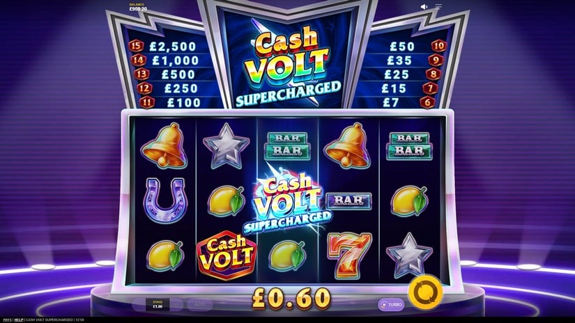 Cash Volt Supercharged slot screen 4