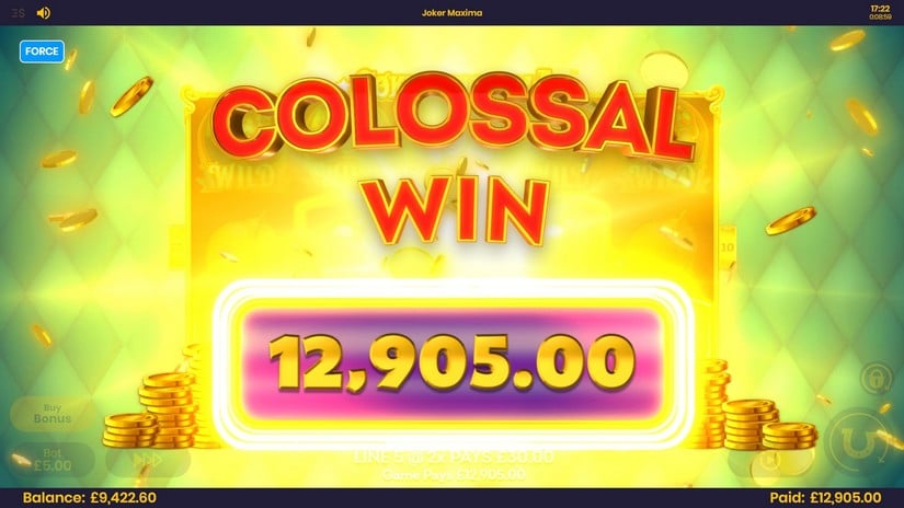 Joker Maxima slot screen 3