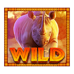 Wild Symbol of Rumble Rhino Megaways Slot