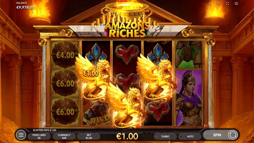 Amazons Riches slot screen 3