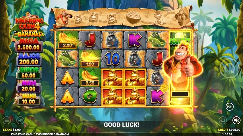 King Kong Cash Even Bigger Bananas 4 slot screen 2