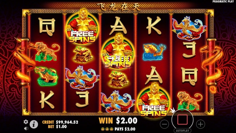 Lucky Dragons slot screen 3