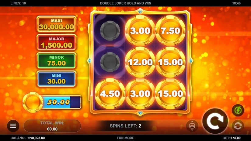 Double Joker Hold and Win slot screen 3