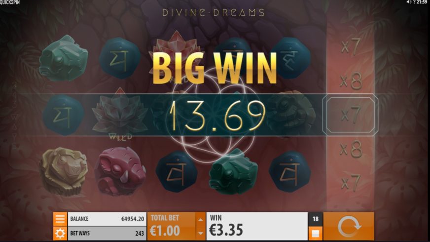 Divine Dreams slot screen 3