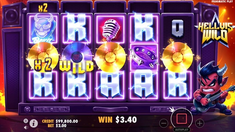 Hellvis Wild slot screen 4