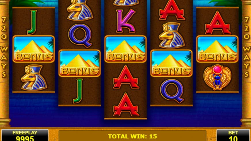 Eye of Ra slot screen 1