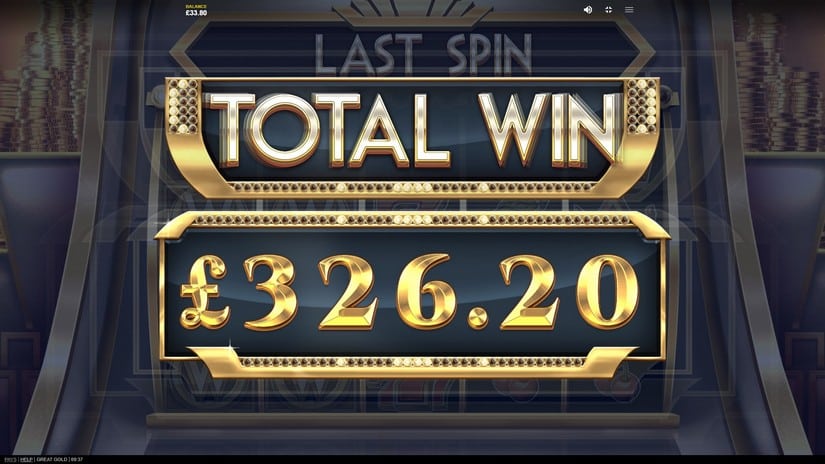 Great Gold slot screen 11