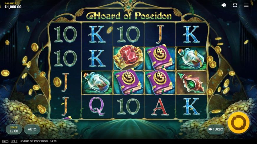 Hoard Of Poseidon slot screen 1