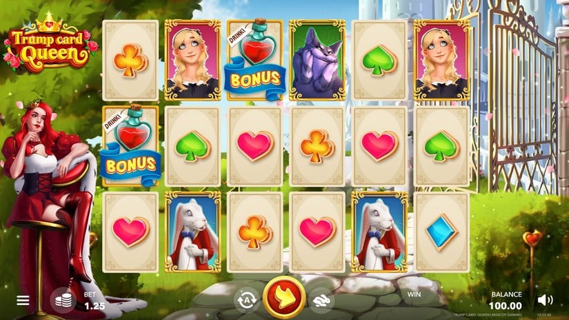 Trump Card Queen slot screen 1