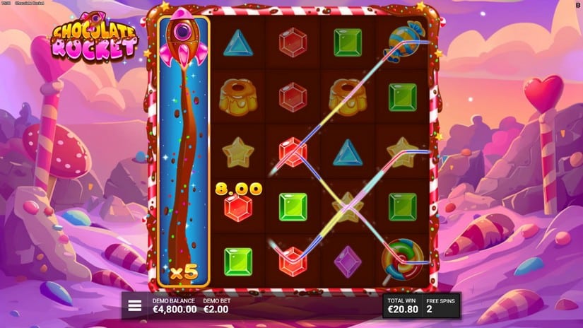 Chocolate Rocket slot screen 5